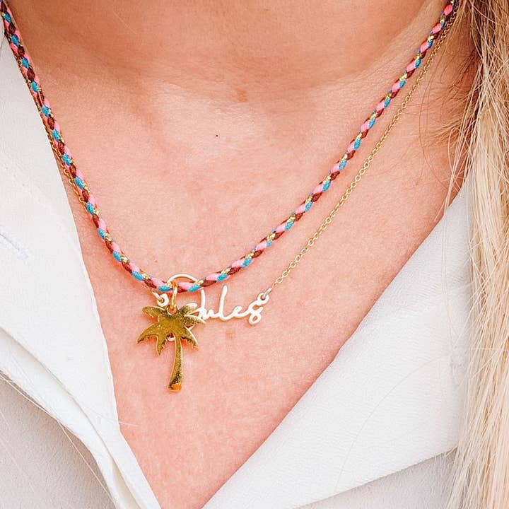 Ibiza-Halskette mit Palme für den Großhandel von Ibiza Boutique