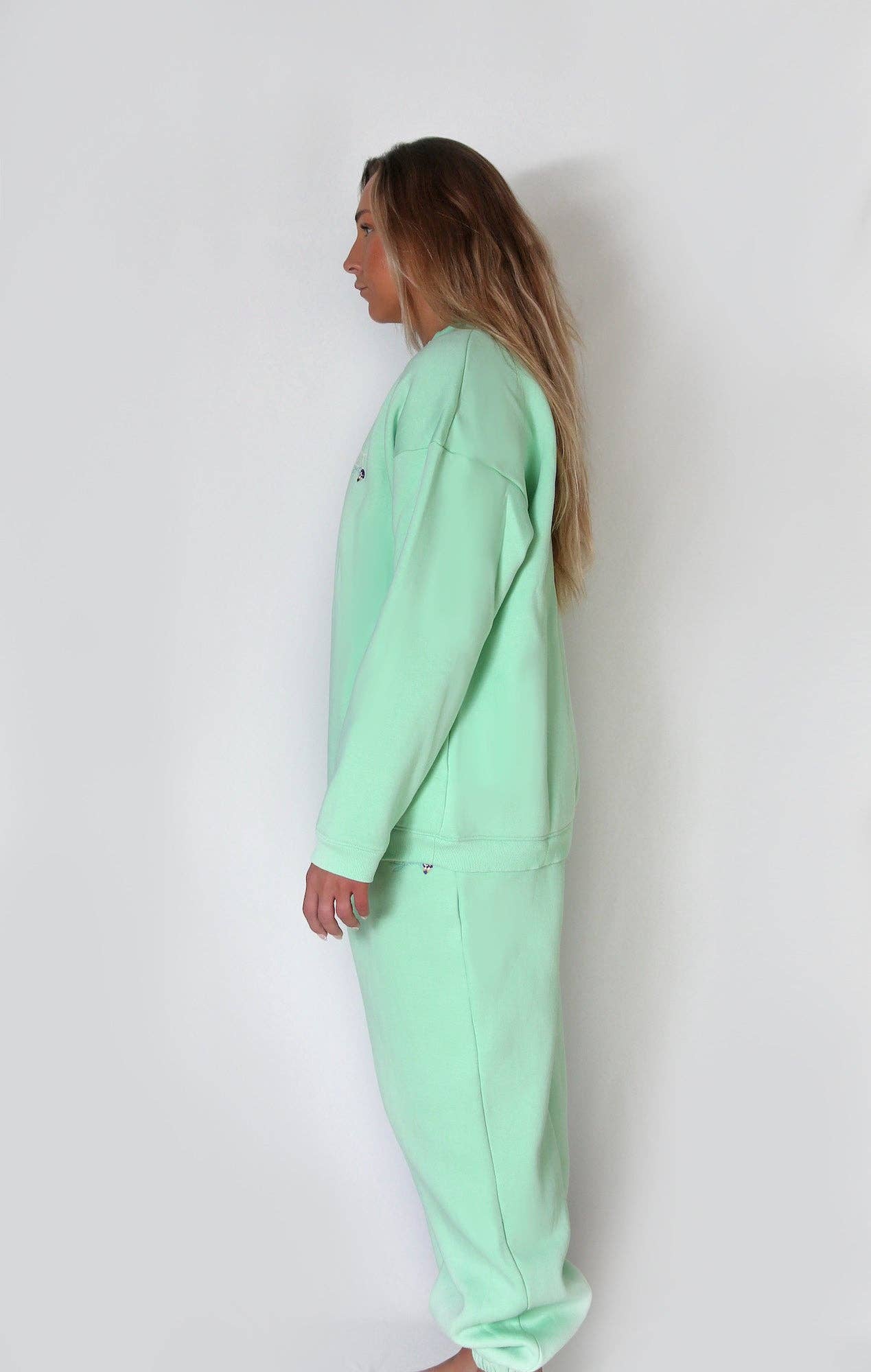 Moist Sweats - Vendita all'ingrosso Pantaloni sportivi/da jogging loungewear - Donna - Pantaloni della tuta — Pastel Green3