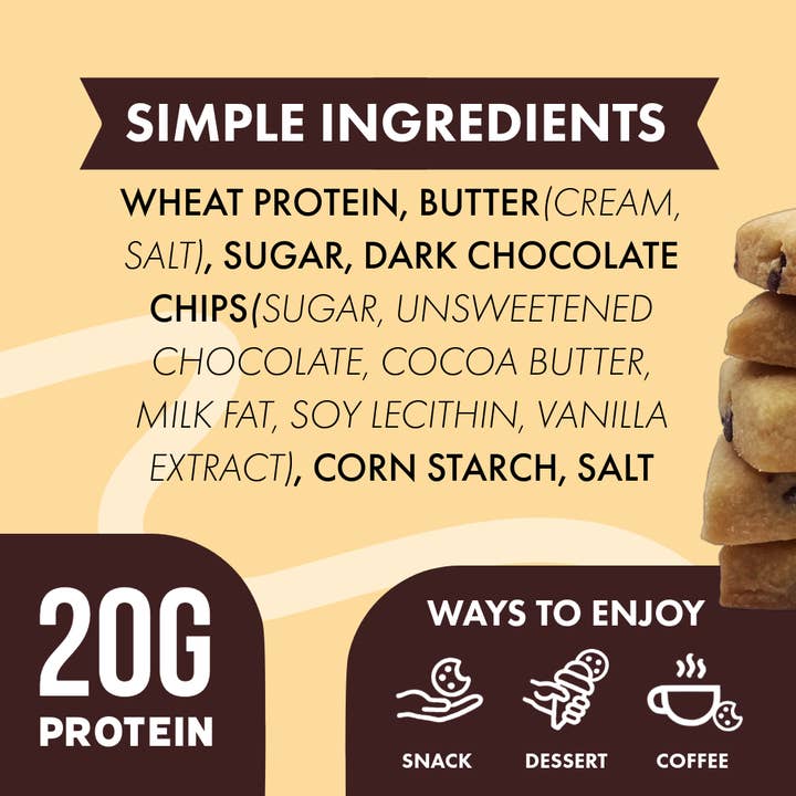 Caltein - Wholesale Snack Bar - Chocolate Chip Cookies | High Protein | Clean Label Snack1