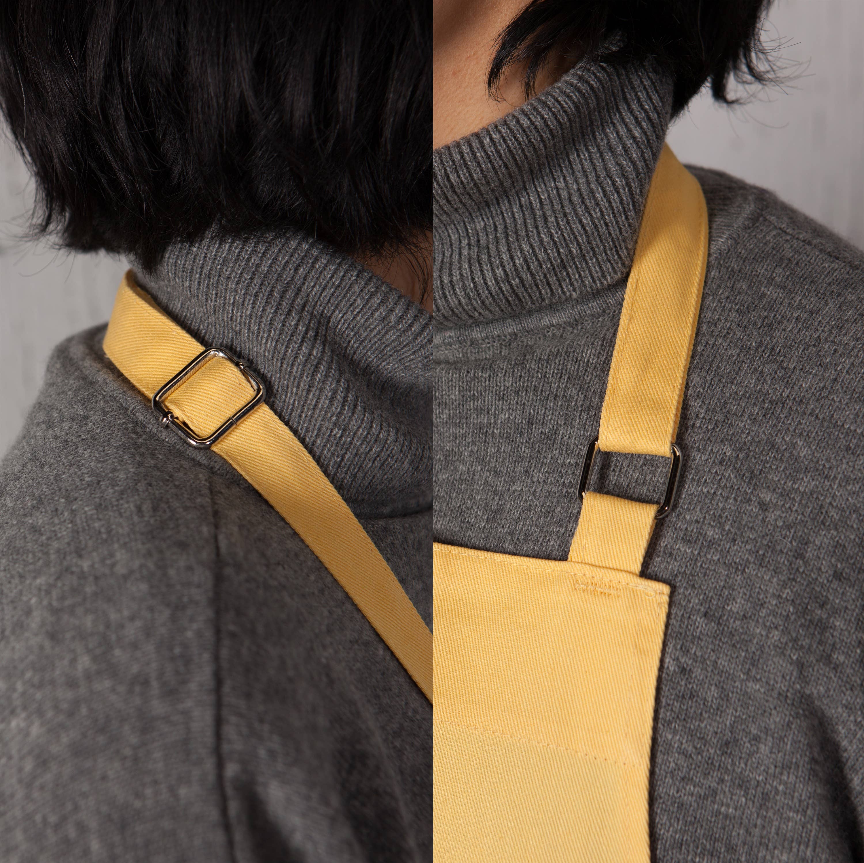 Now Designs by Danica - Wholesale Apron - Lemon Yellow Chef Apron1