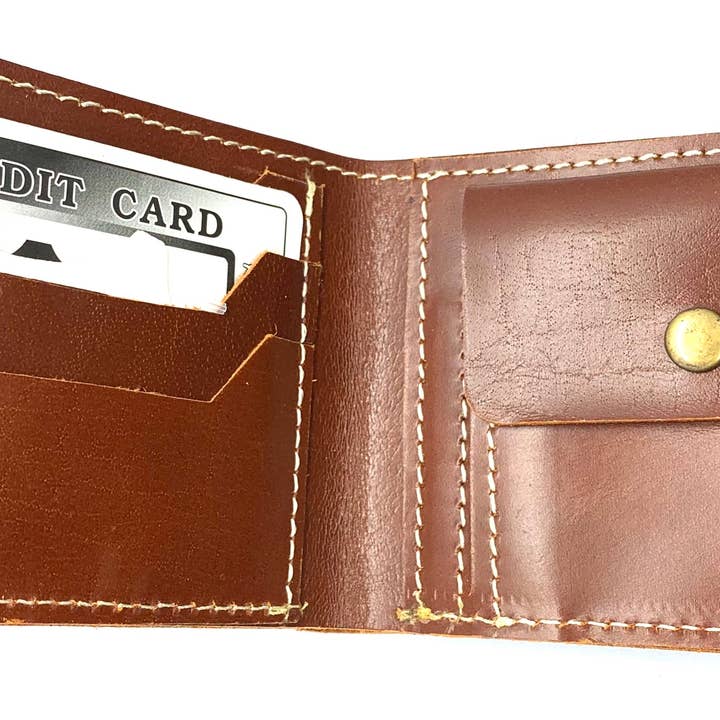HAARLEM - Wholesale Wallet - Men’s - HAARLEM Men KUZE 22472 Leather Wallet Brown2