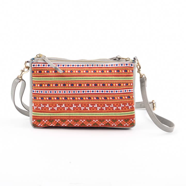 Sac à bandoulière Runway - Cuir gris pour la vente par Rafi Nova