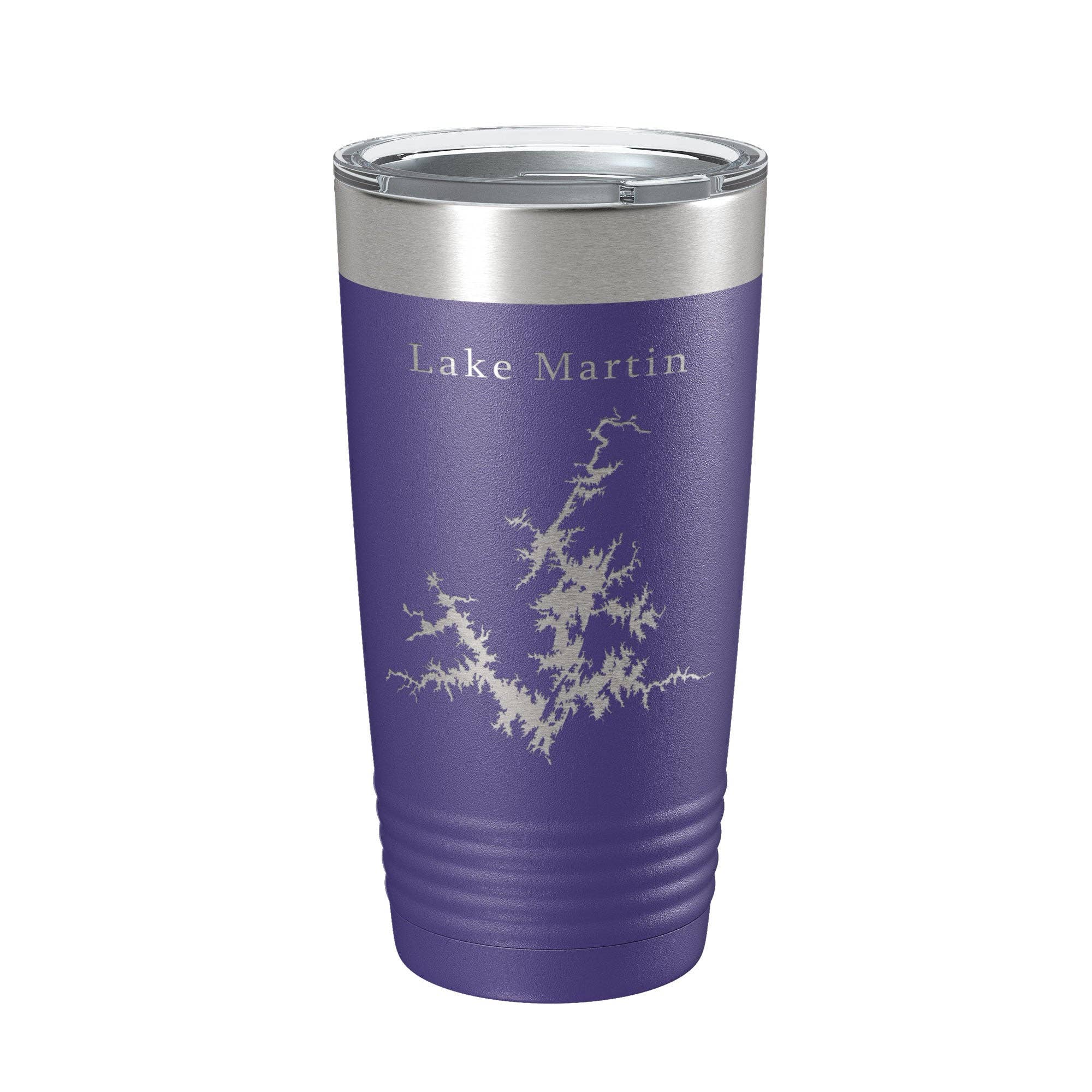 CarveBright – Engroshandel Thermokop – Lake Martin Map Tumbler Rejsekrus Isoleret Lasergraveret Kaffekop Alabama 20 oz7