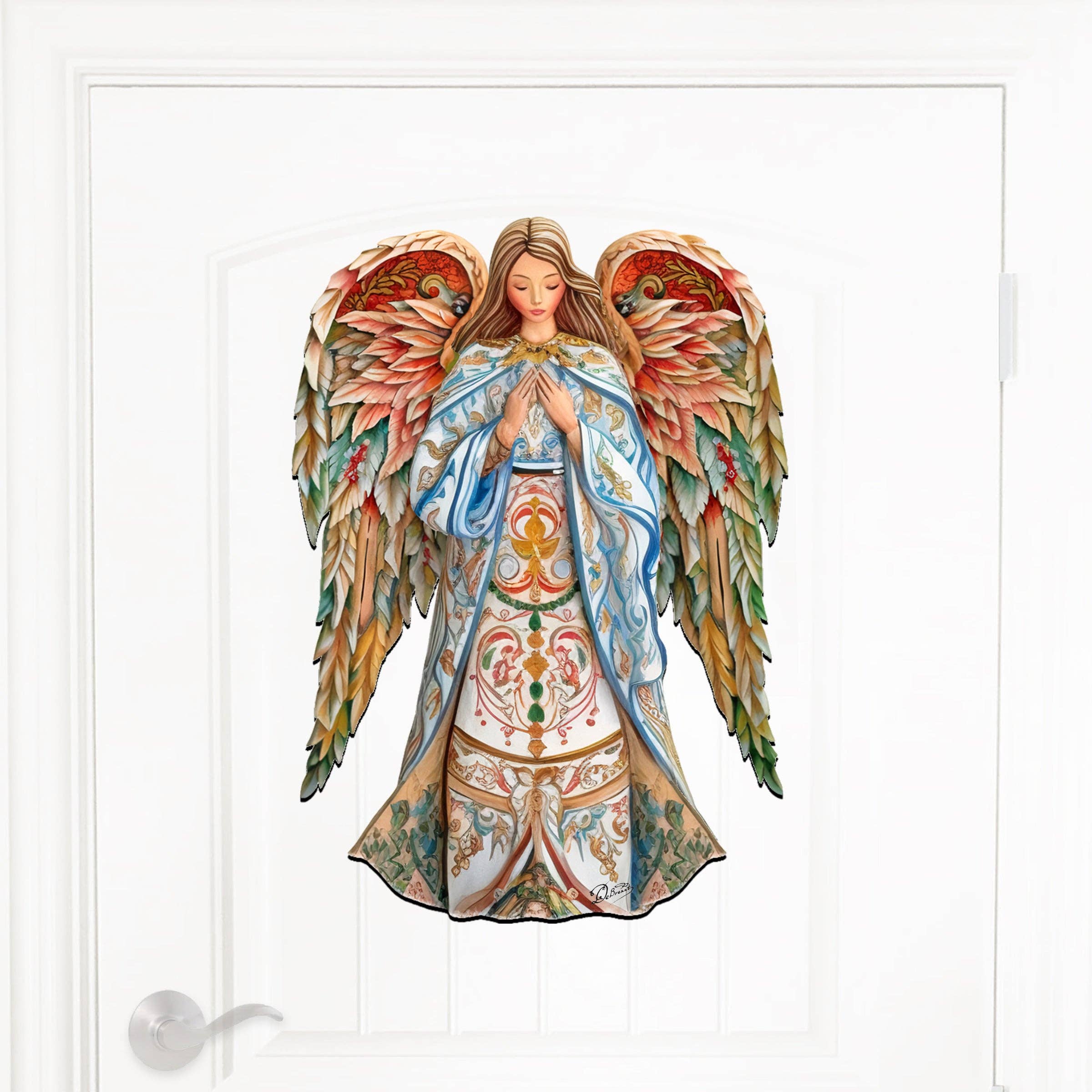 Designocracy - Wholesale Kerststaldecor - Elegante Angel of Hope vakantiedeurdecoratie Debrekht | Kerststal5