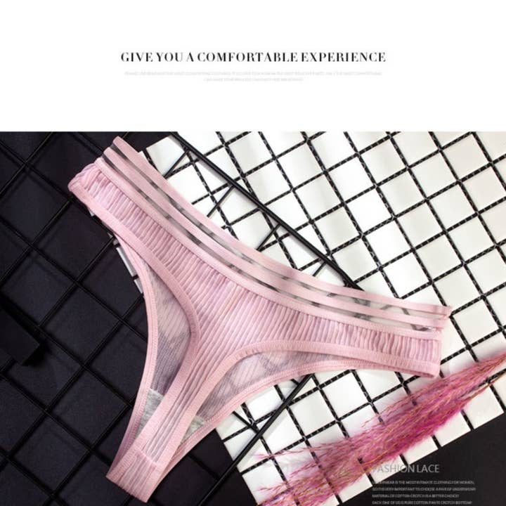 La Belle Fantastique - Wholesale Lingerie Set – women's - La Belle Fantastique Ava Sexy ice silk see-through G-String, Tanga Panty, Lace Panty Set, Lace Lingerie9