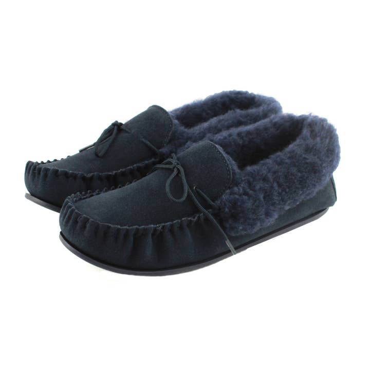 Willow  Ladies Wool Lined Moccasin With Sole for wholesale by Eastern Counties Leather