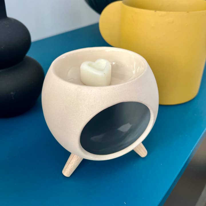 Anoq - Wholesale Wax Warmer - Scent diffuser for scented wax. ROUND GREY burner3