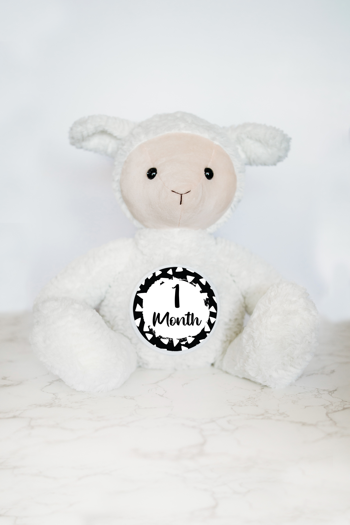 Grow With Me Baby Co - Wholesale Stuffed/Plush Toy - Kids & Baby - Baby Monthly Milestones, Lamb Stuffed Animal2