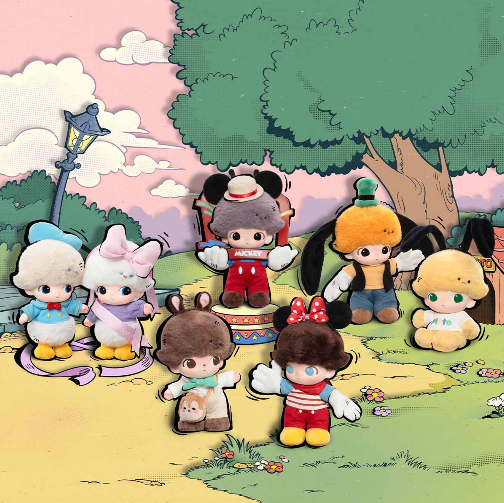 Springer Décor - Wholesale Keychain - Women's - DIMOO WORLD × DISNEY Series-Vinyl Plush Keychain Blind Box0