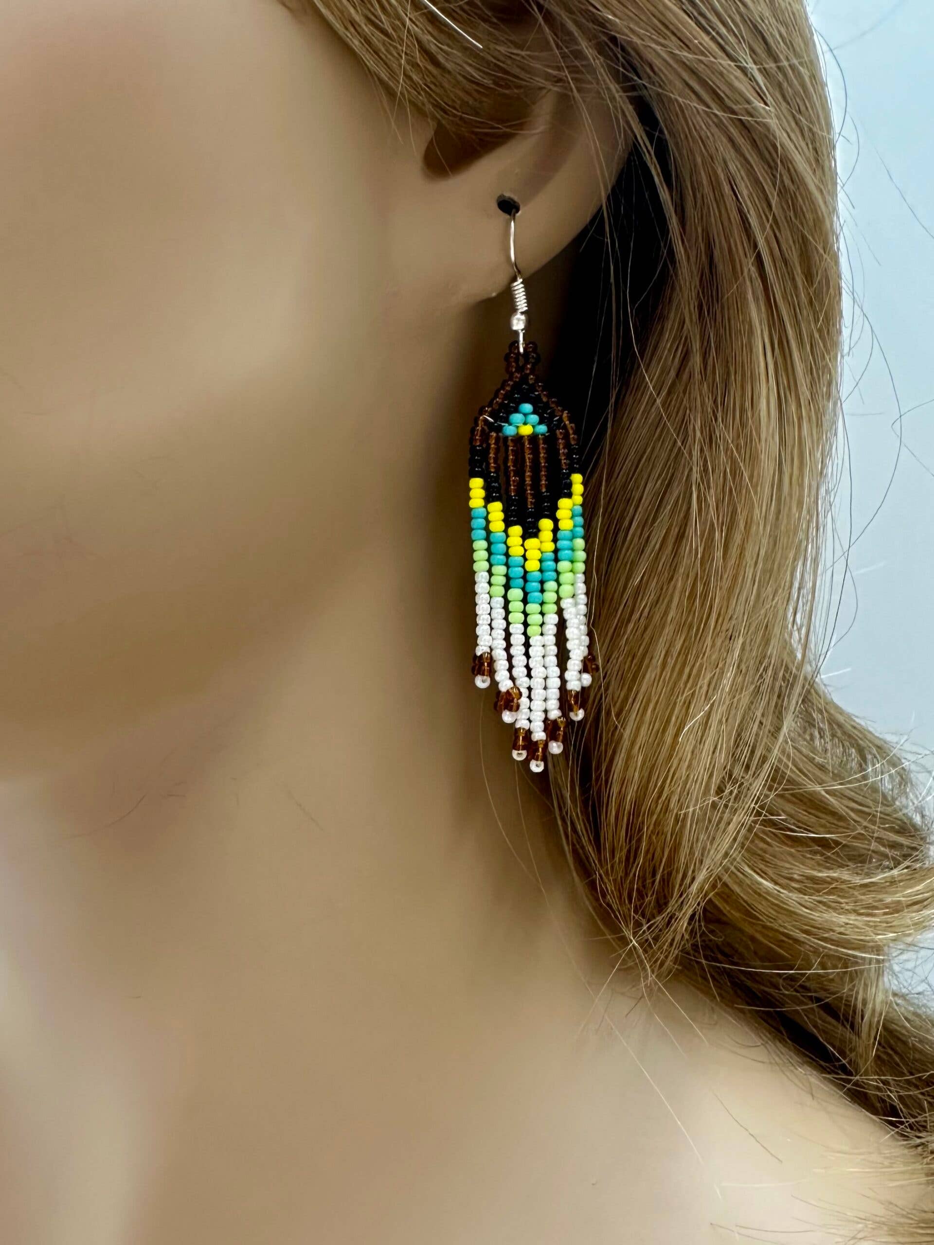 BEADS CORNER – Engroshandel Smykkesæt – Håndlavet perlet Hawk Brown halskæde øreringe sæt2