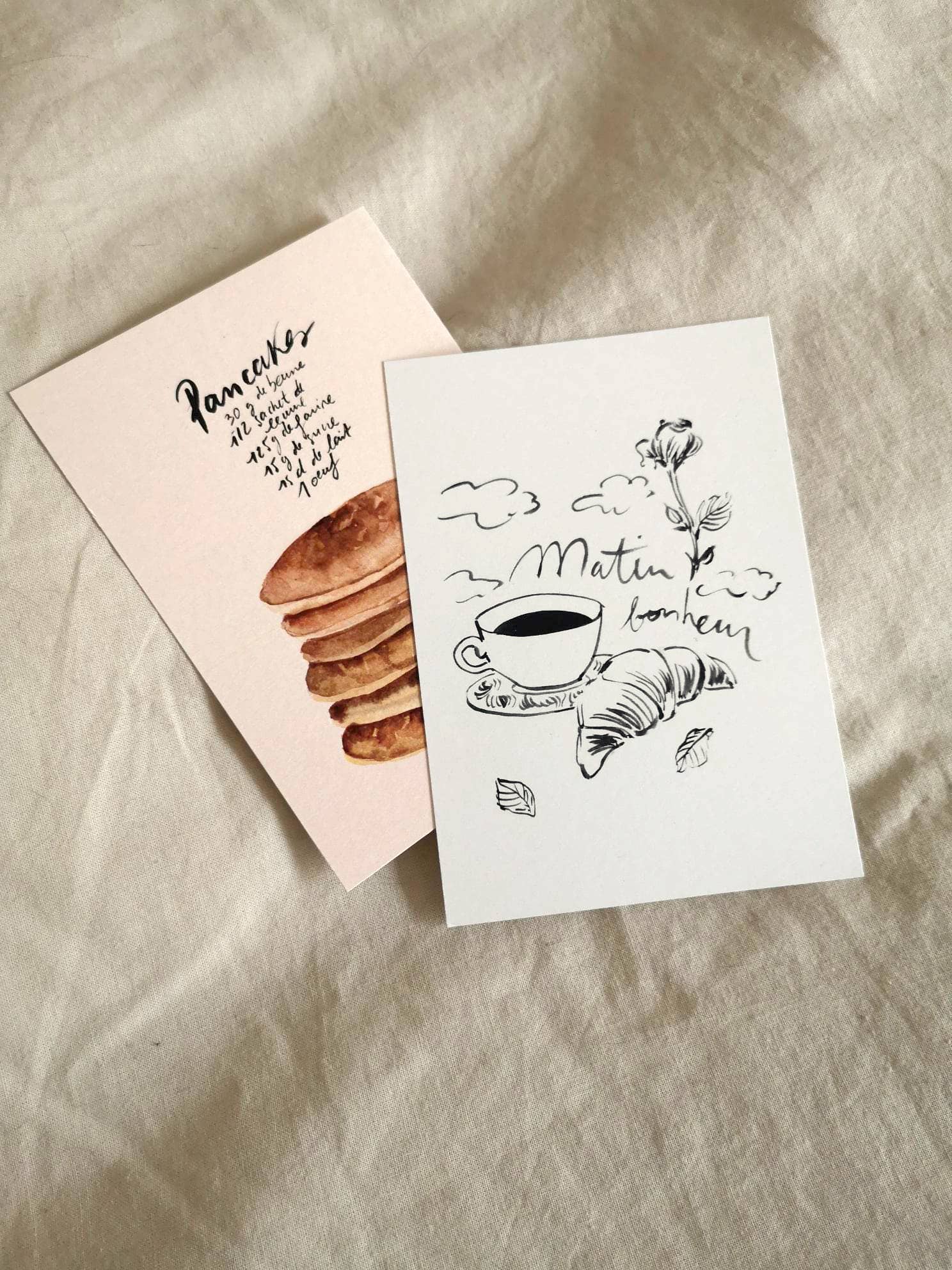 Tifalia - Wholesale Everyday Greeting Card - Pancakes recipe card2