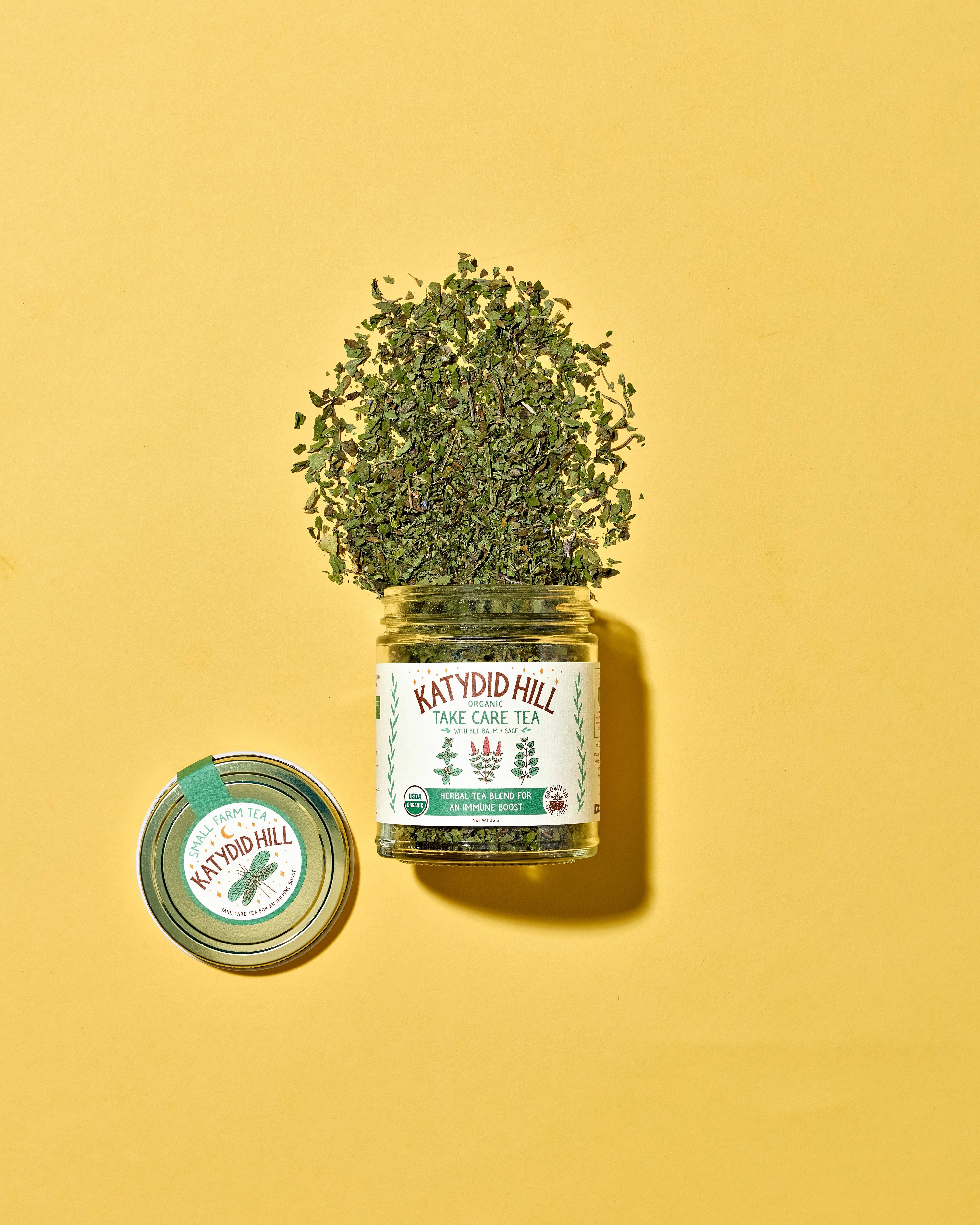 Katydid Hill Farm - Wholesale Loose Tea - Take Care Tea - organic herbal tea blend for an immune boost2