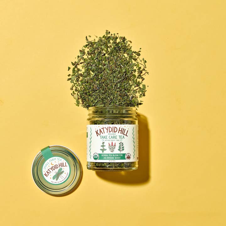 Katydid Hill Farm - Wholesale Loose Tea - Take Care Tea - organic herbal tea blend for an immune boost2