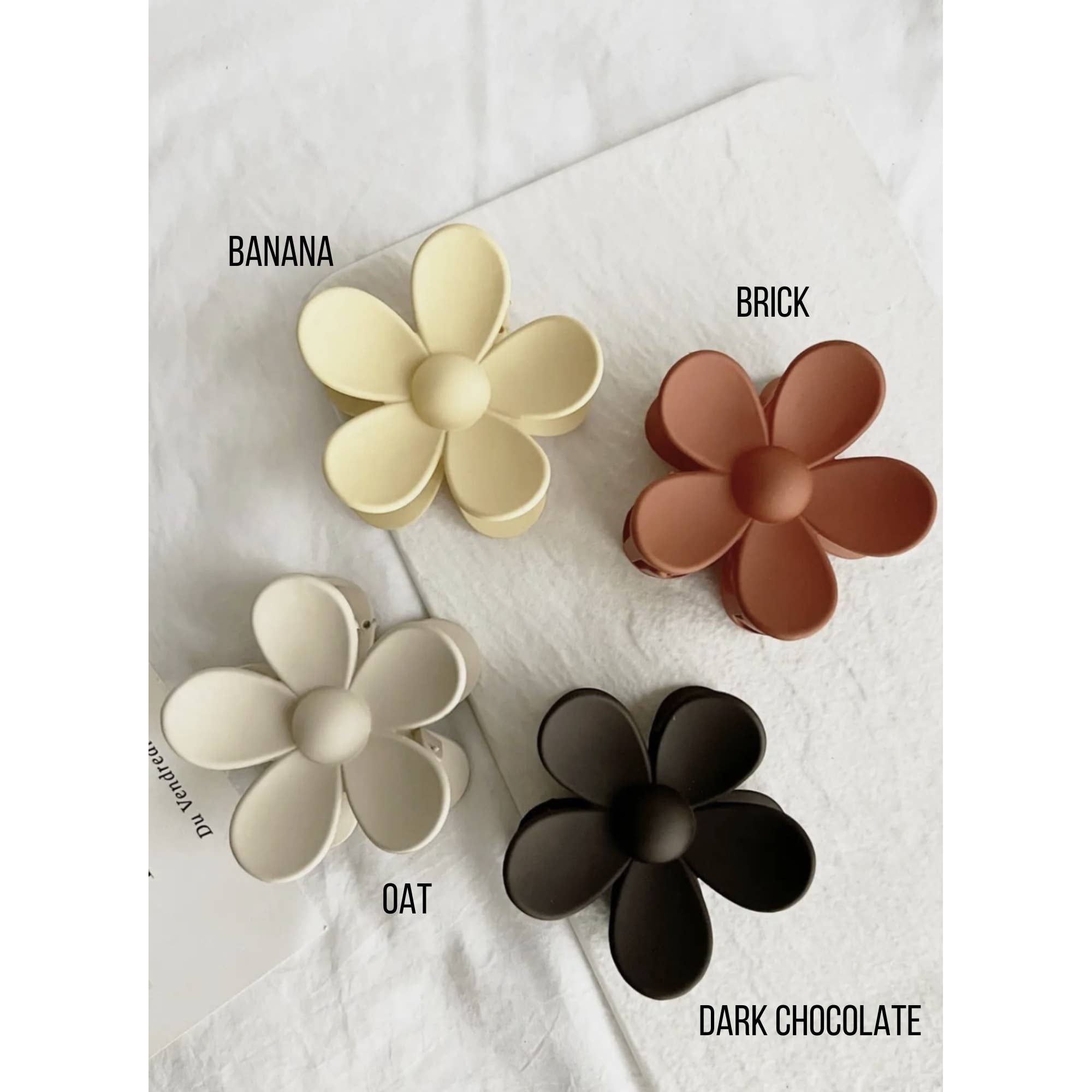 LoveLina - Vente Pince à cheveux – femme - Pinces à cheveux Flower de 3 pouces - AVA6