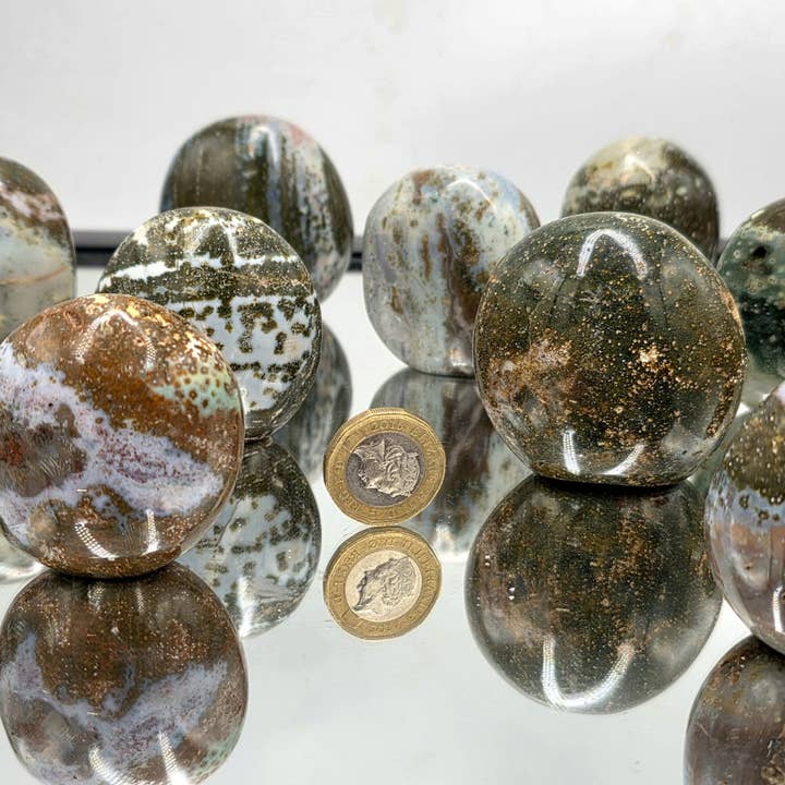 Distinction Crystals - Wholesale Spiritual Stone/Crystal - Mini Ocean Jasper Crystal Small Freeforms1