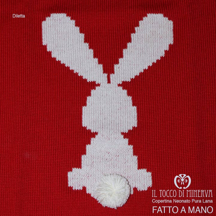 Red Newborn Outfit Pure Wool and Cotton Diletta Handcrafted for wholesale by Il Tocco di Minerva