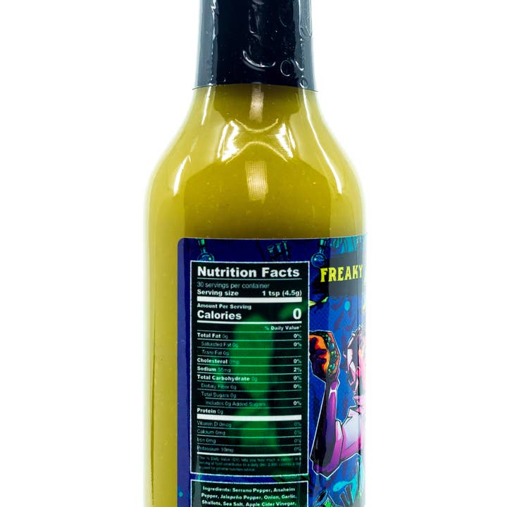 Freaky Ferments - Wholesale Hot Sauce - Verde Hot Sauce (5oz Bottle)1