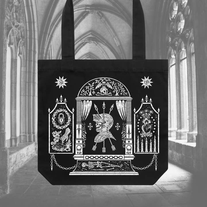 Mausoleum Tote for wholesale by While Odin Sleeps