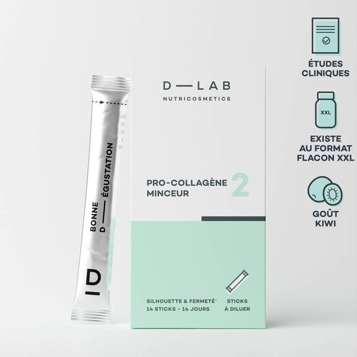 Pro-Collagène Minceur 14 sticks - Silhouette & Fermeté pour la vente par D-LAB NUTRICOSMETICS