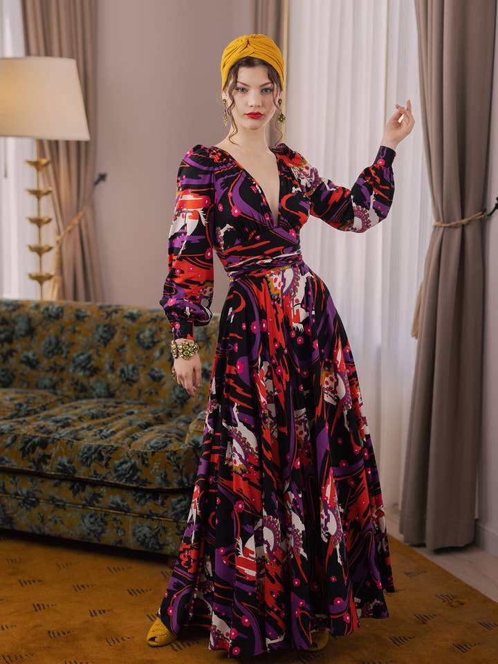 Gene Dress - Carousel Ponies - Final Sale for wholesale by TRASHY DIVA