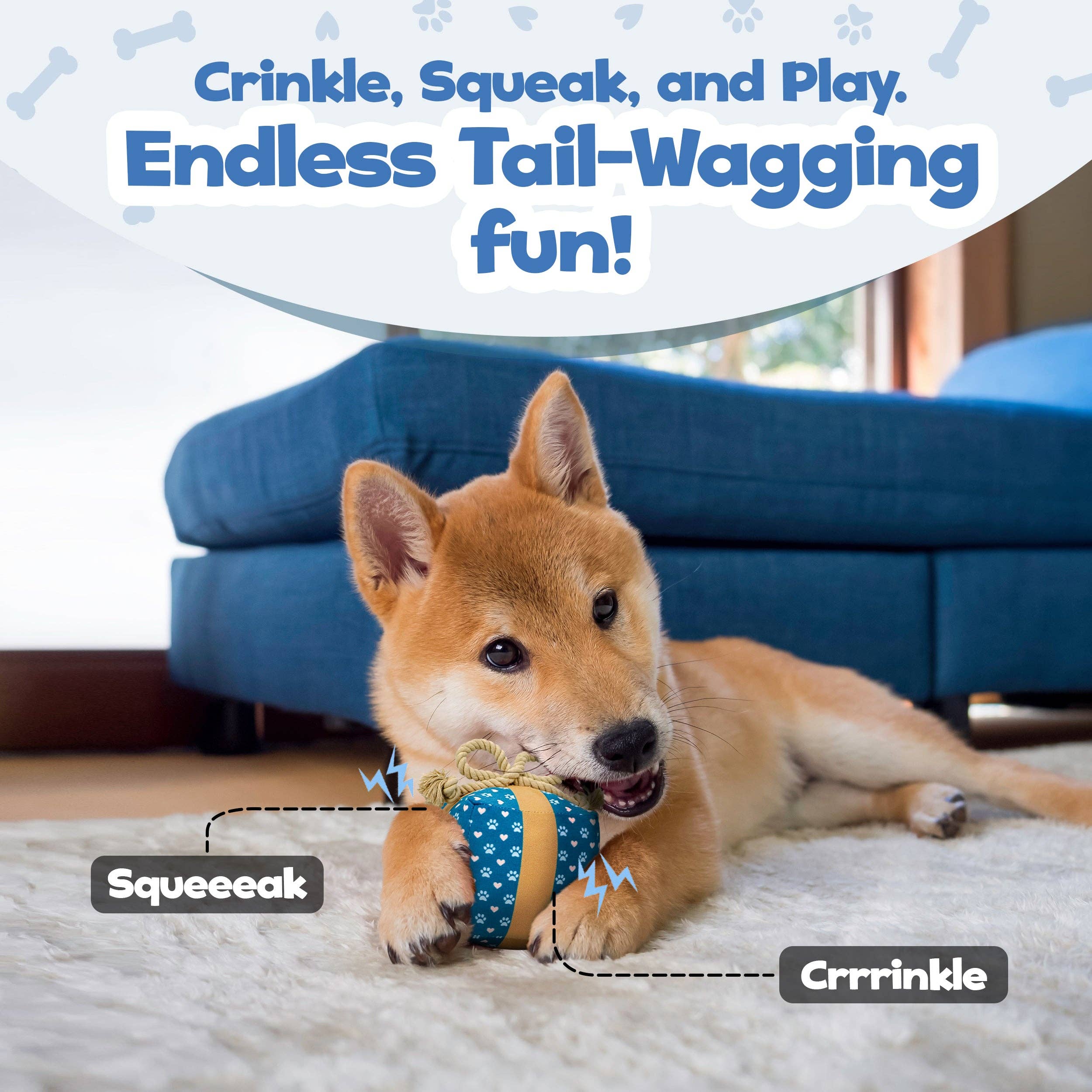 PUPROAR - Wholesale Pet Squeaky Toy - Dog - Gift Box Squeaky Dog Toy- Christmas & Birthday Dog Toys1