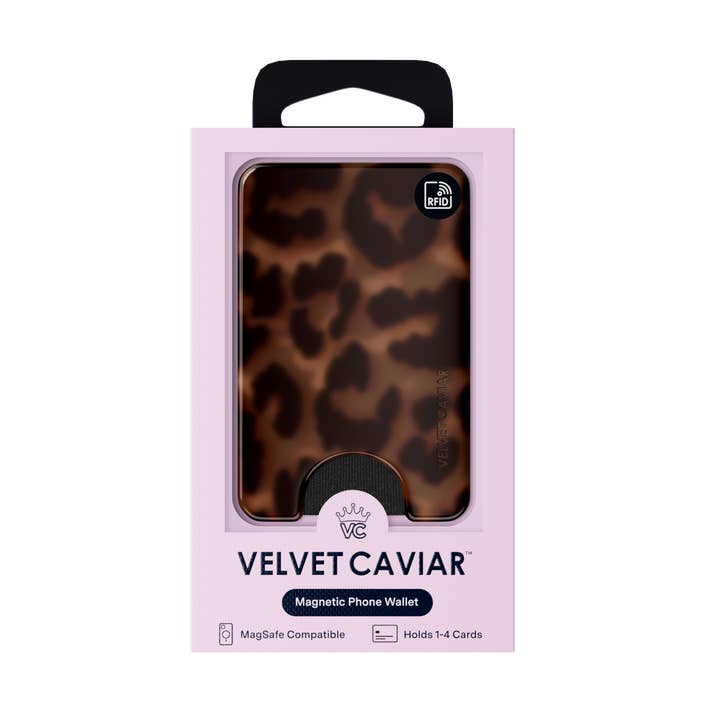 VELVET CAVIAR - Wholesale Phone Wallet - Women's - Magnetic Phone Wallet- It Girl Leopard6