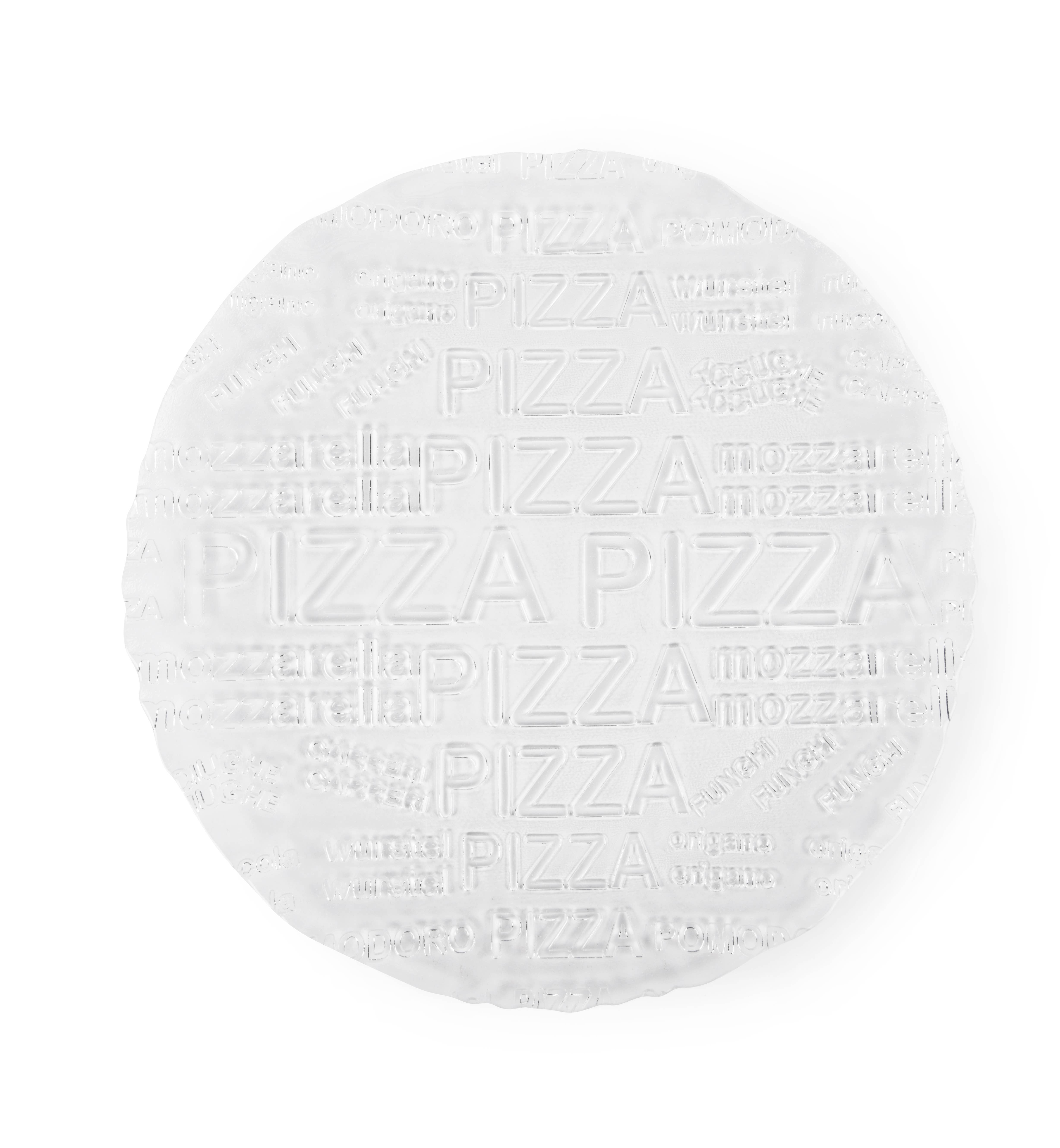 Set of 6 Pizza Plates CM.33 Transparent for wholesale on Faire2
