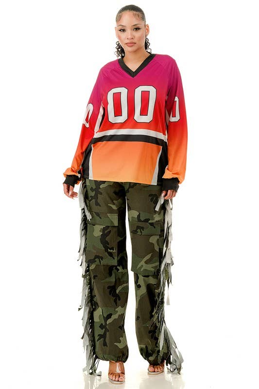 A  Regular Side Tassels Elastic Waistband Cargo Pants for wholesale on Faire5