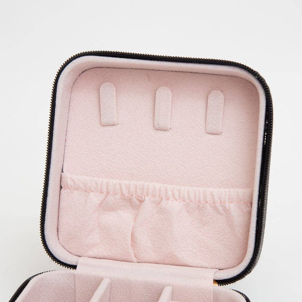 MiMi Wholesale - Wholesale Jewelry Box/Organizer - TG10707 Quilted Zip Around Square Jewelry Box9