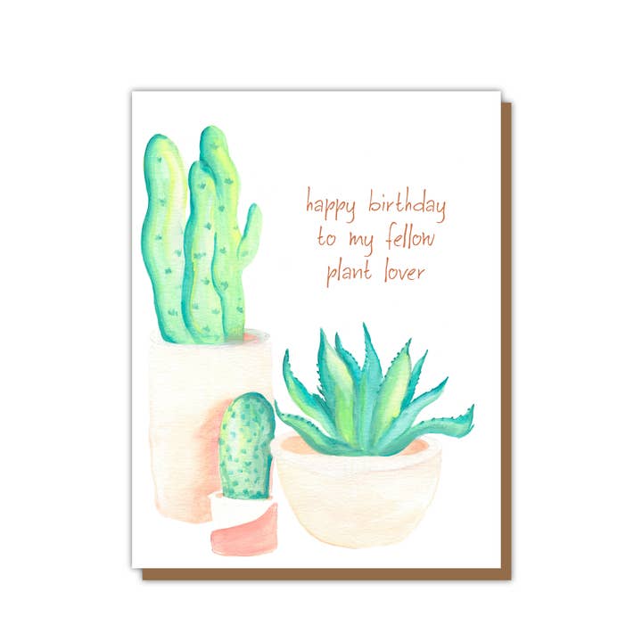 Plant Lover Birthday Card for wholesale by Teluna