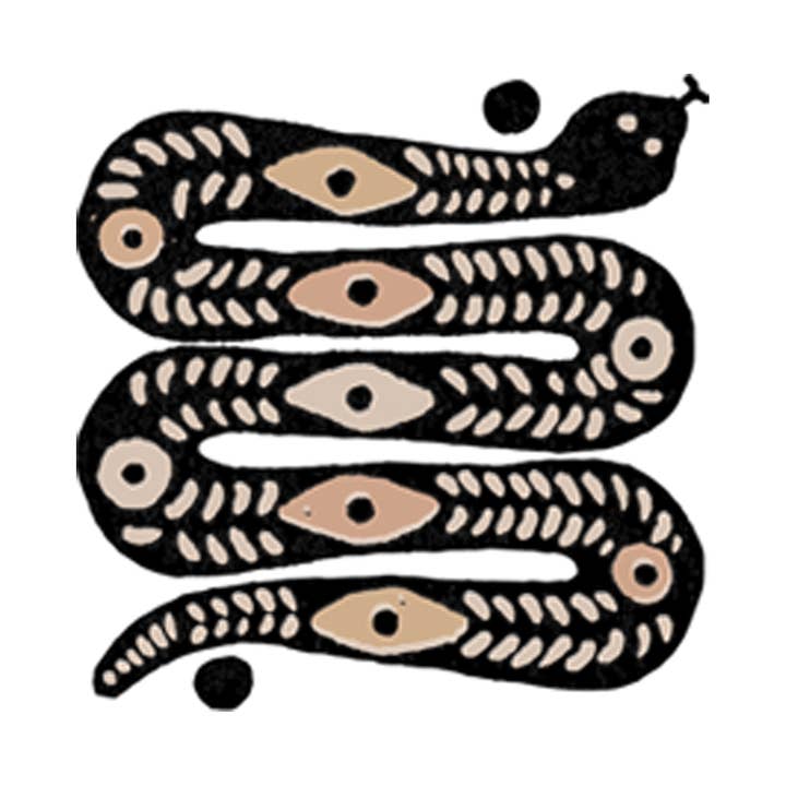 Desert Snake Tattoo Pair (Metallic) for wholesale by Tattly