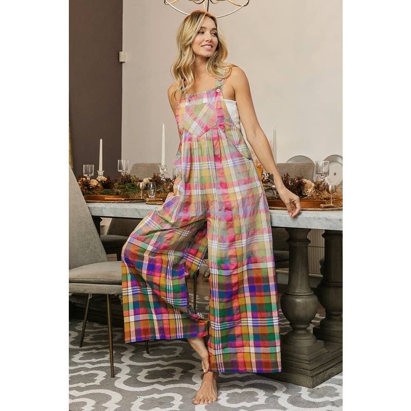 STAINED GLASS DIP DYE EFFECT BLEACHED VINTAGE OVERALLS for wholesale on Faire5