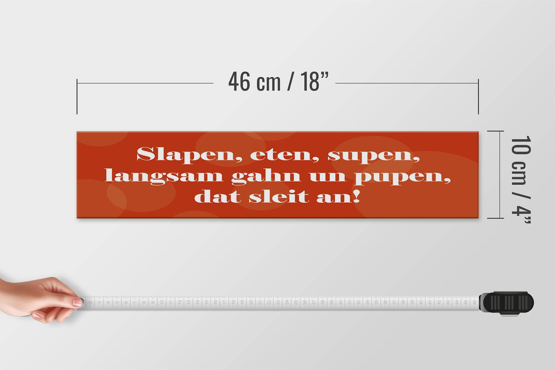 Femer - Wholesale Sign - Wooden sign 46x10 cm Sleep, sip slowly yawn and fart3