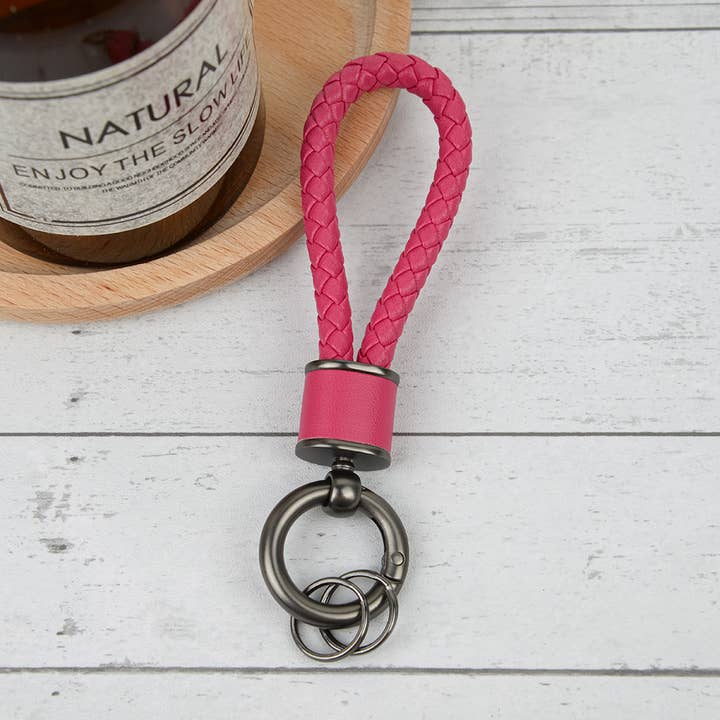 SoapElenGlen - Wholesale Keychain – Women's - Handmade Braided Leather Keychain4