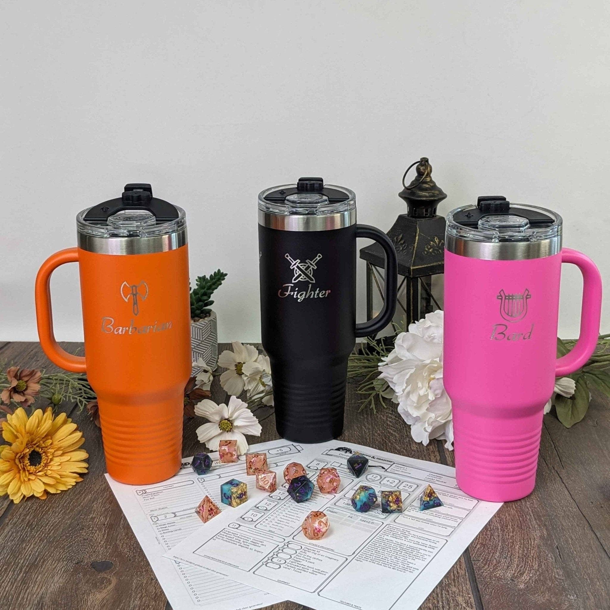 EBONWOOD - Wholesale Geïsoleerd drinkgerei - Bard DnD Klasse Tumbler - 40oz Dungeons & Dragons Bard Klasse Reismok4