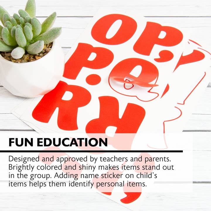 BAZIC Products - Wholesale Sticker - Kids & Baby - Alphabet & Number 2" Classic Color (10 SHEETS)4