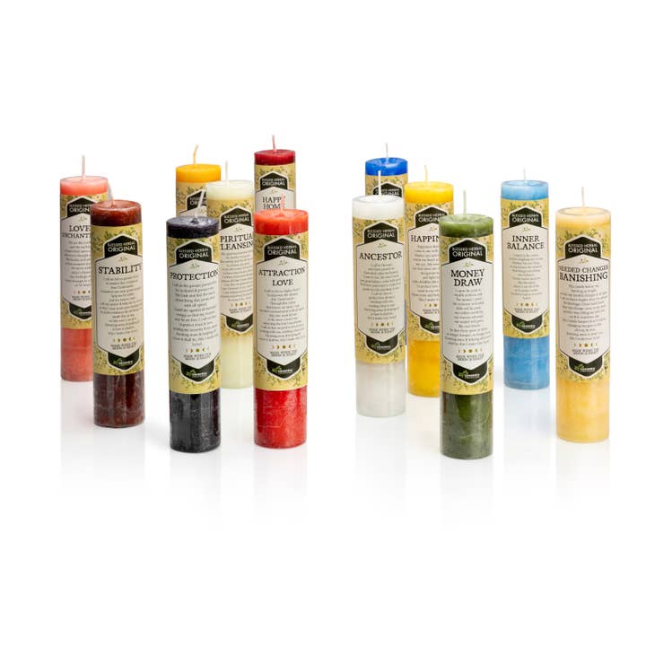 Coventry Creations - Wholesale Pillar Candle - Blessed Herbal Candle Money Draw2