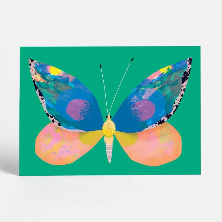 Green Butterfly | Postcard for wholesale by Sunny Beast