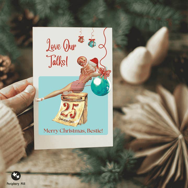PM Mavens "Love Our Talks" Holiday Card for wholesale by Periphery Mill