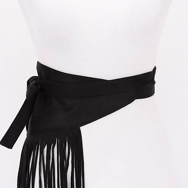 Shop Neighbors - Wholesale Belt - Women's - Faux Suede Fringe Belt7