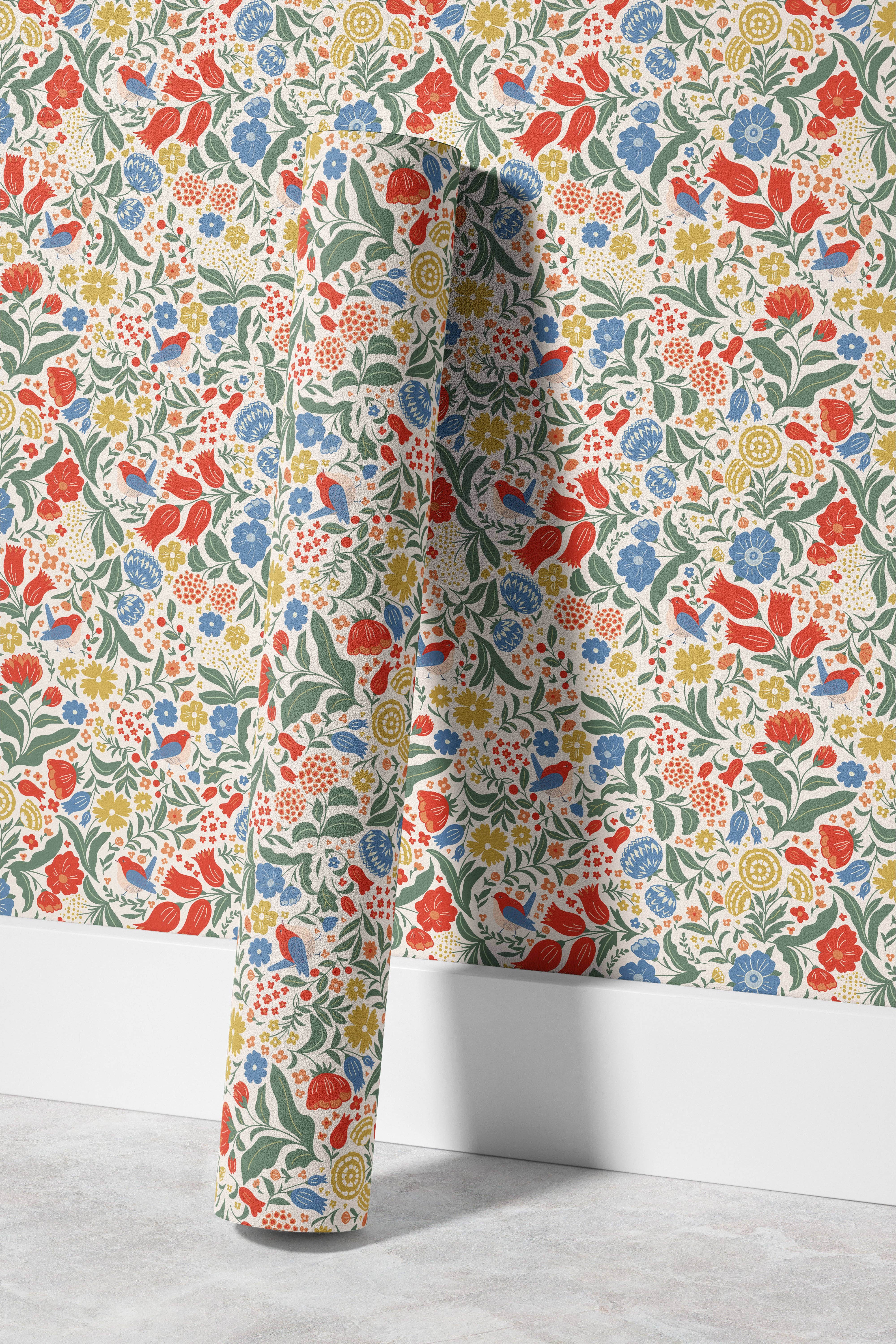 Everett Park - Wholesale Wallpaper - March Wren in Rice3