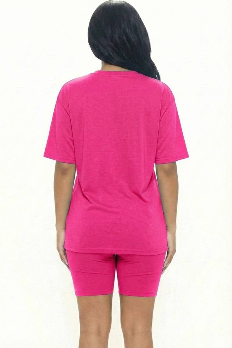 CAPELLA APPAREL - Wholesale Activewear Set - Women's - Loose Fit Top & Bike Shorts Set26