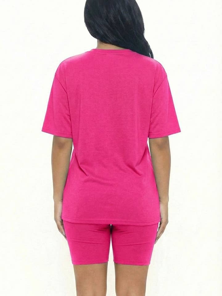 CAPELLA APPAREL - Wholesale Activewear Set - Women's - Loose Fit Top & Bike Shorts Set26