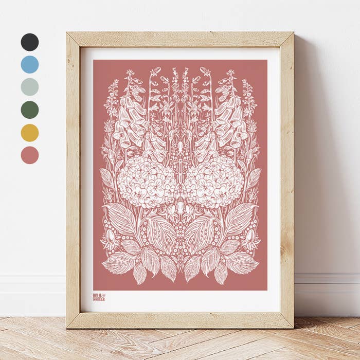 Stampa artistica di qualità museale «English Garden» per la vendita all'ingrosso da parte di Bold & Noble