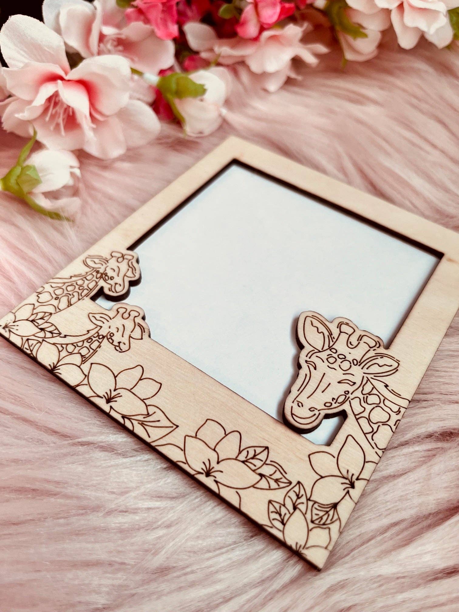 Alicia's Wonderland - Wholesale Picture Frame - Giraffe Fridge Magnet Picture Frame | 3x3 Photo 3