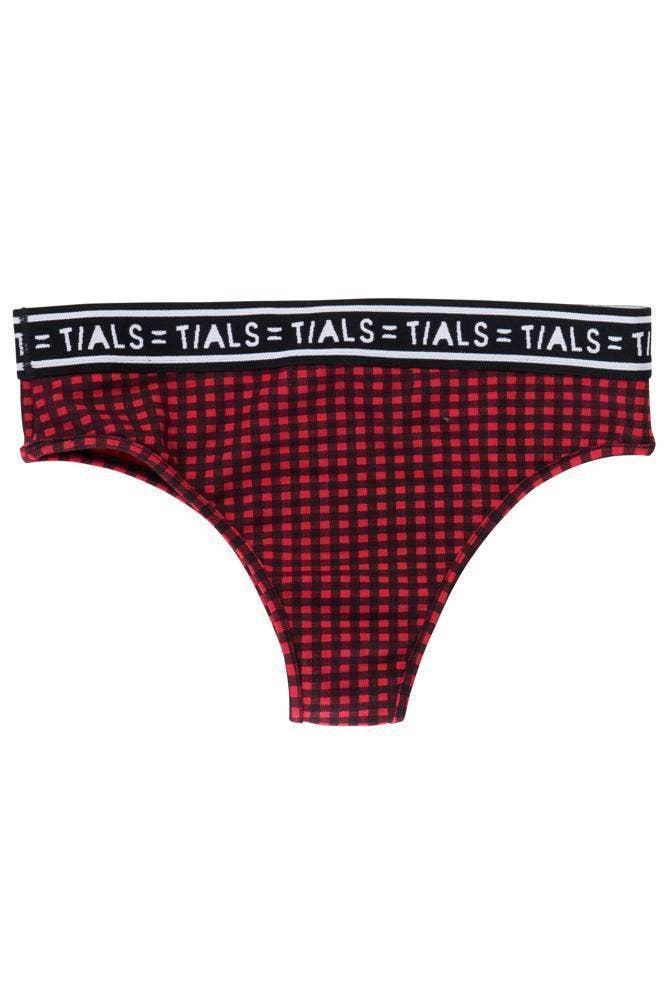 THIS IS A LOVE SONG - Wholesale Underwear - Women's - Logo Hi-cut Plaid Panty3
