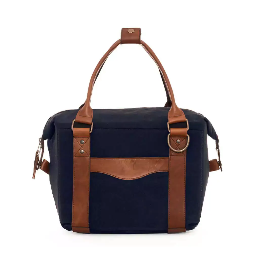 Mission Mercantile Leather Goods – Engroshandel Køletaske – Hvid Wing Voksbehandlet lærred Cooler17