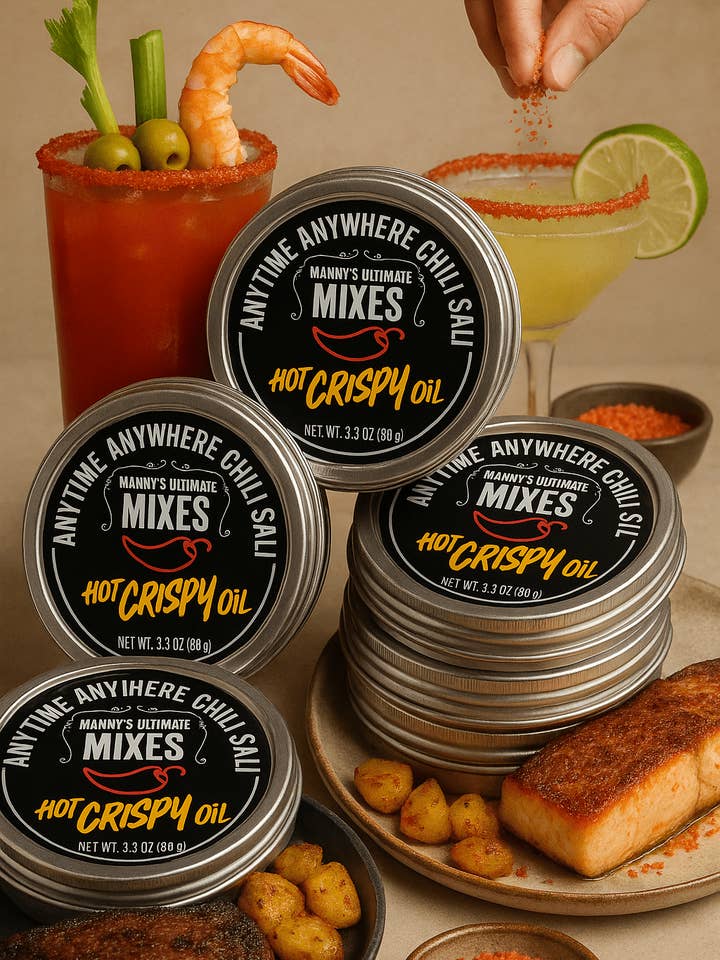 HCO Chili Salt and Glass Rimmer for wholesale by Hot Crispy Oil