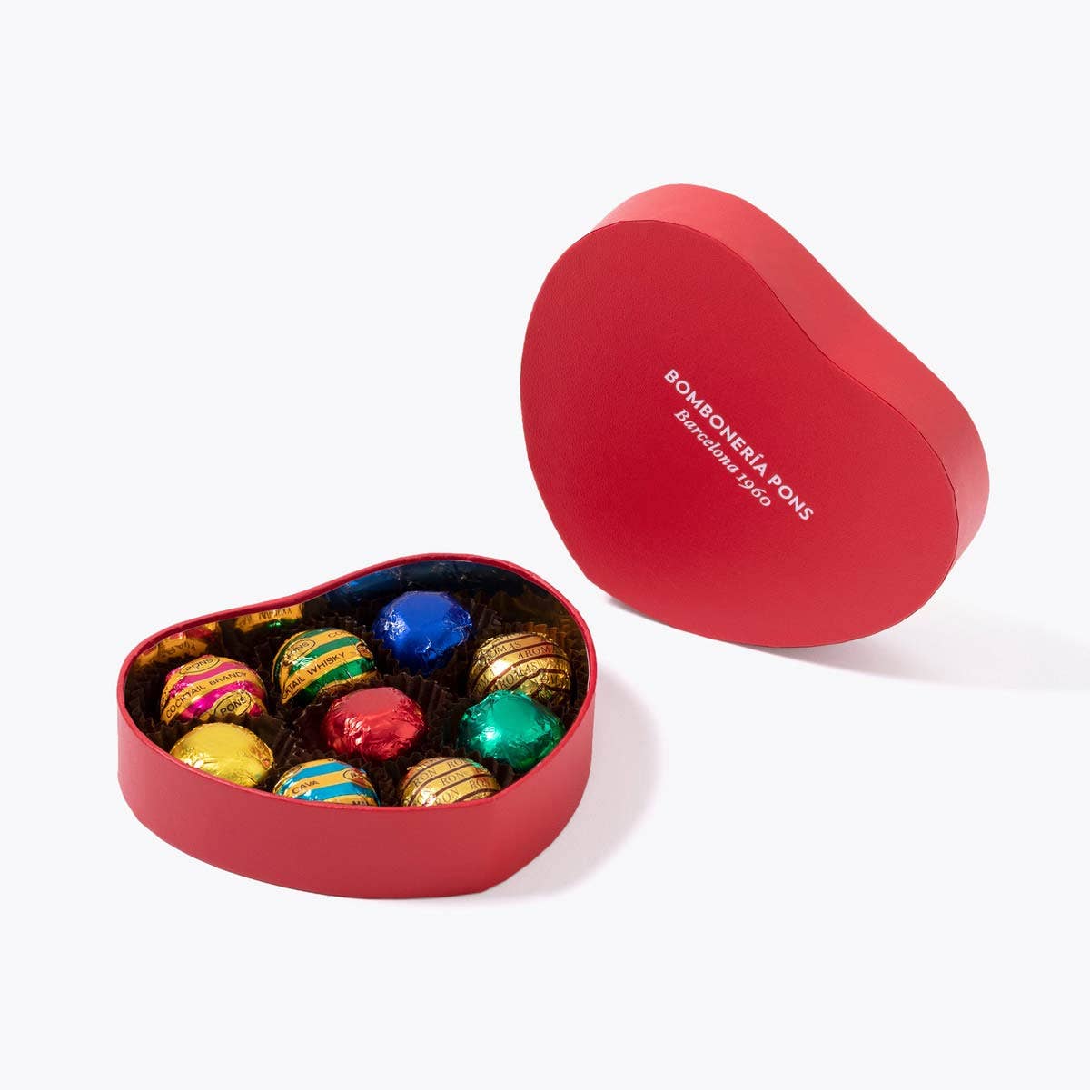 Bomboneria Pons - Wholesale Chocolate Box - Liqueur Chocolates - Heart Box 150g2