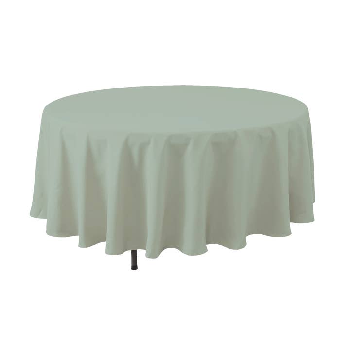 Portofino International Trading, USA - Wholesale Tablecloth - Round Polyester Table Cover - 90 Inch - Sage0